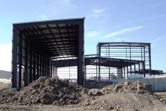 steel structure at Global Ethanol