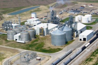 Aerial view of Global Ethanol looking west